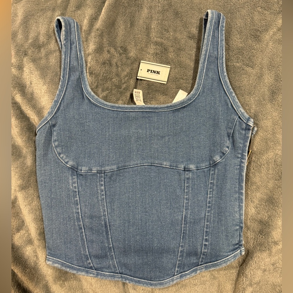 NWT PINK CORSET SHAPE TOP size xs